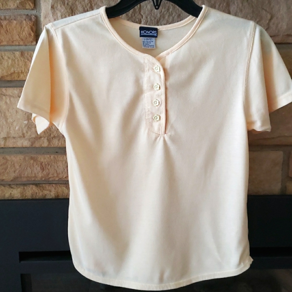 Girls Short Sleeve Summer Shirt (Size L - 10/12)
